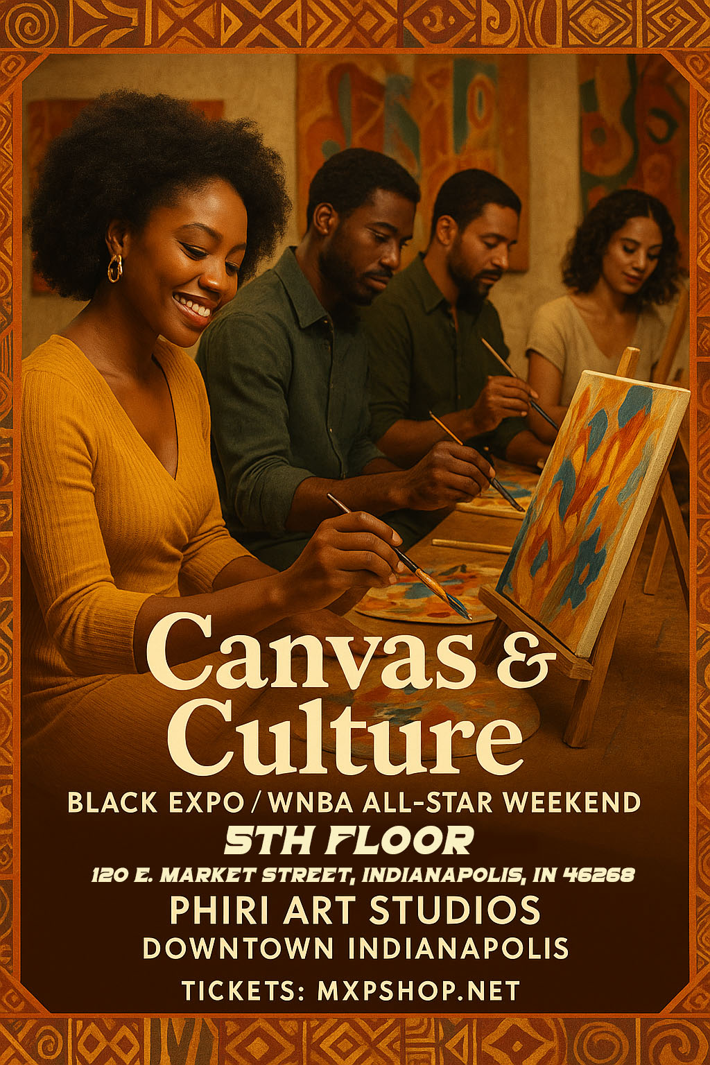 Sip & Paint + Candle Making Workshop (Downtown Indy) WNBA All-Star Weekend is here