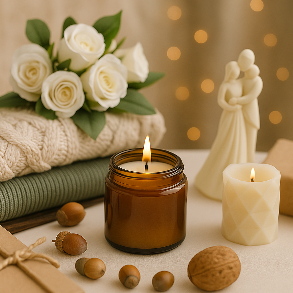 amber candle jar