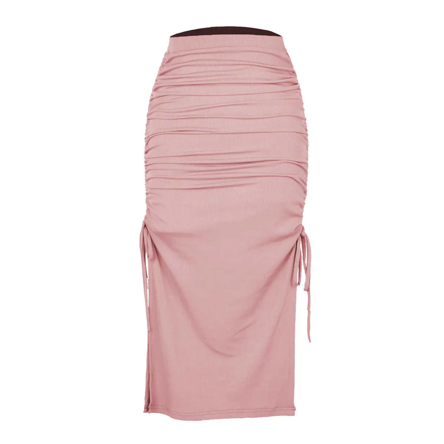 Pleated Lace-Up Sexy Long Skirt for Fashionistas