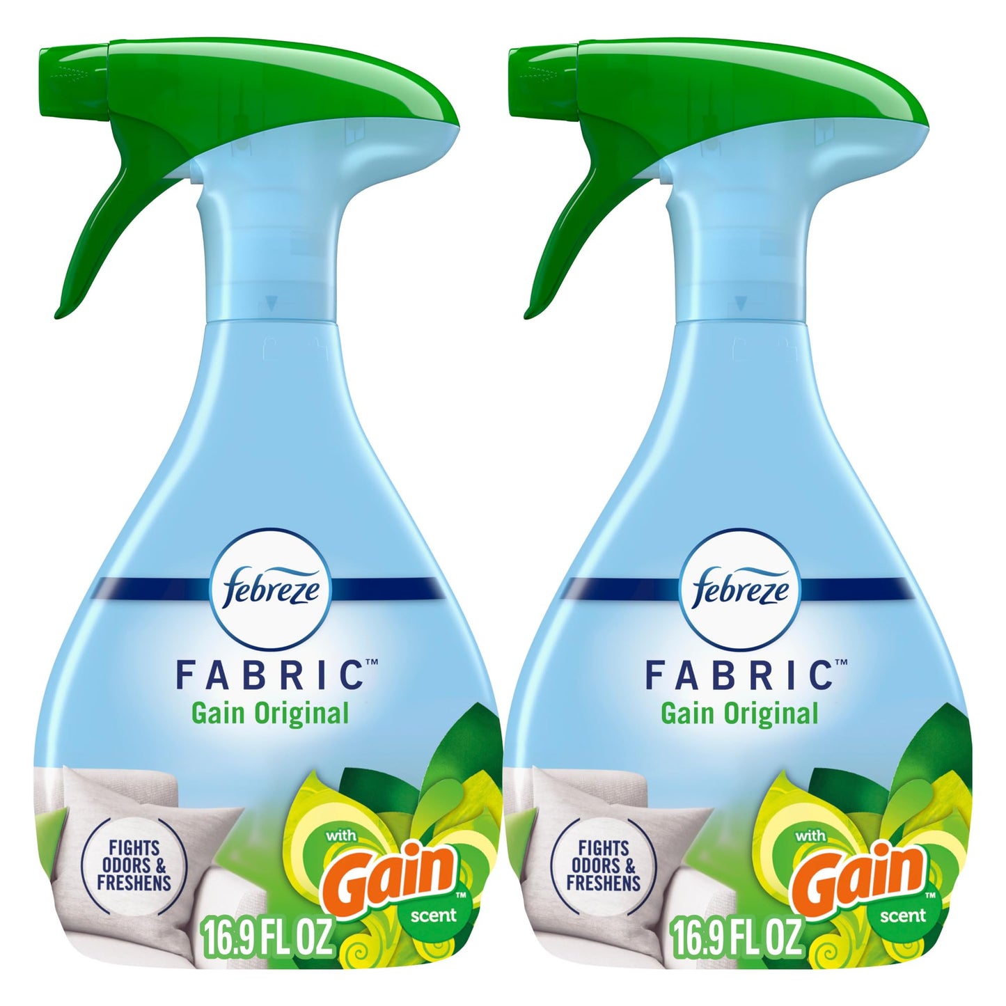 Febreze Odor-Fighting Fabric Refresher with Gain Original 16.9 fl oz Pack of 2