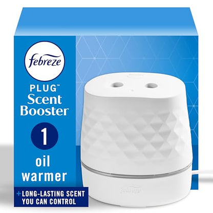 Febreze Plug Scent Booster Continuous Scent Device Oil Diffuser Compatible with Febreze Air Freshener Plug in Refills