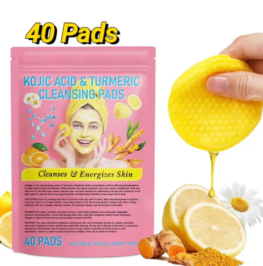 Facial Turmeric and Kojic Acid Cleansing Pads