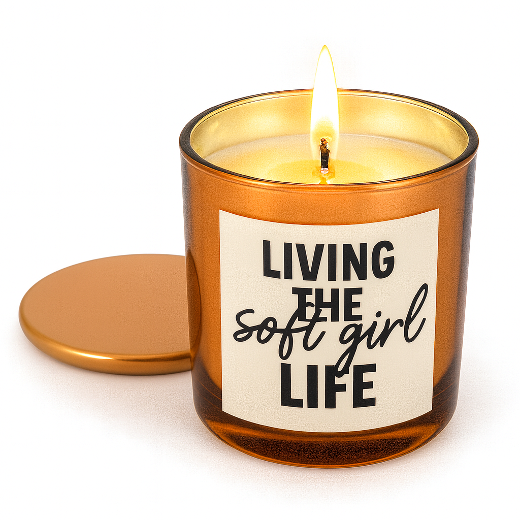 funny phrases scented soy wax candle