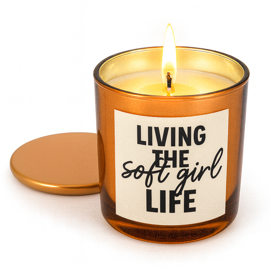 funny phrases scented soy wax candle