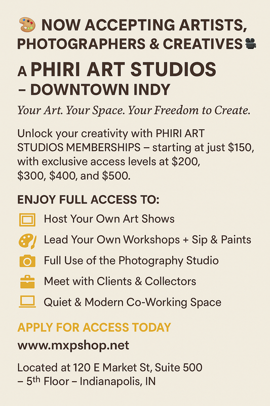 🎨 NOW ACCEPTING ARTISTS, PHOTOGRAPHERS & CREATIVES 🎥 at PHIRI ART STUDIOS ( Hourly Rental is an option too )