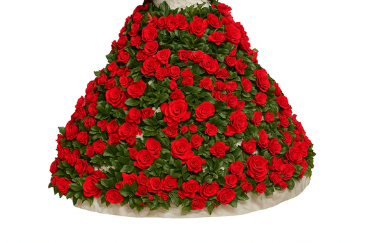 Step into elegance with the Petal Couture Red Rose Petticoat—a breathtaking statement piece crafted to turn every moment into a show-stopping entrance. 