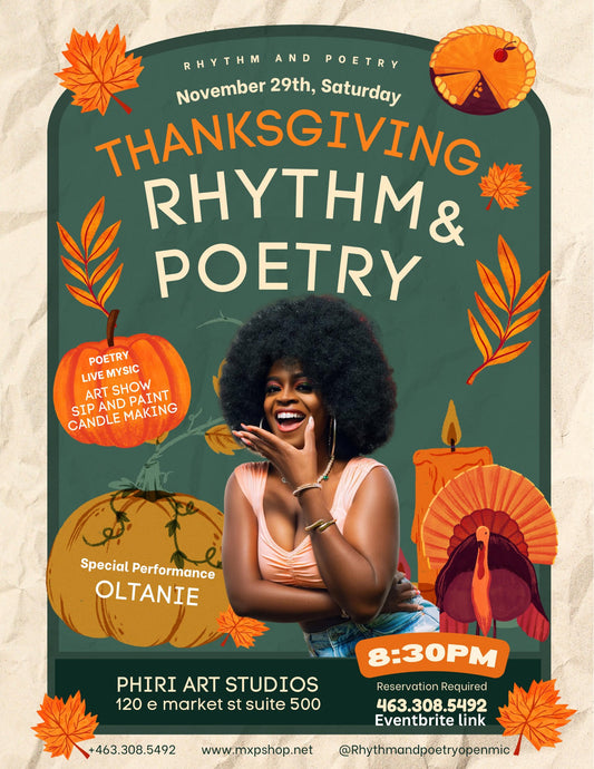 RHYTHM & POETRY INDIANAPOLIS AT MXP 2025 Series ( PHIRI ART STUDIOS )