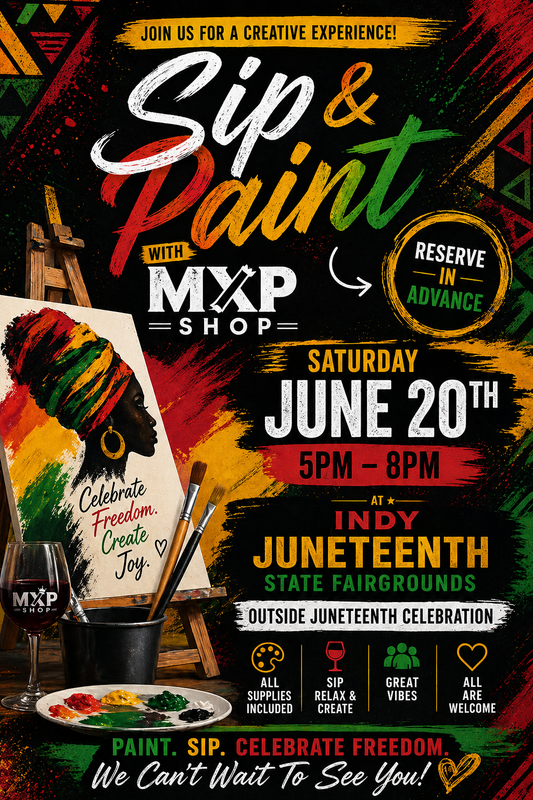 Sip & Paint Juneteenth Celebration @ Indiana State Fairgrounds | June 20th 5PM-8PM