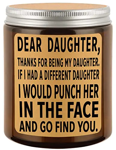 Daughter Valentines Gifts from Mom Dad - Candle