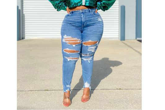 Large Denim Trousers for Women